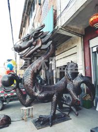 中国龙铜雕
