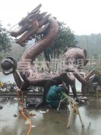 中国龙铜雕